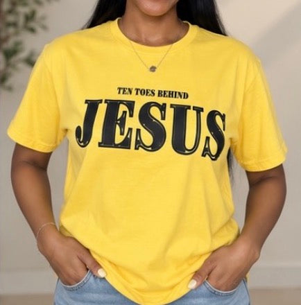 Ten Toes Behind Jesus