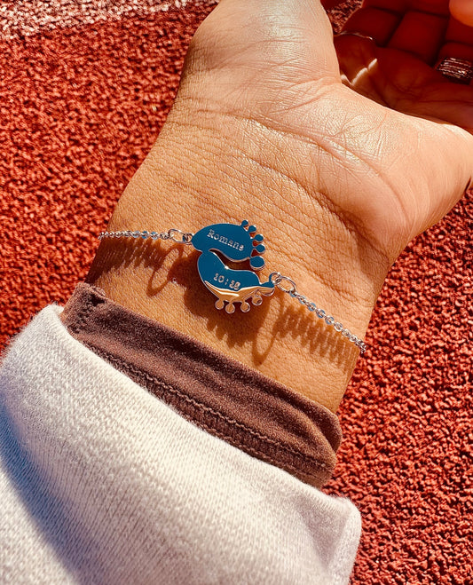 Engraved Romans 10:15 Bracelet